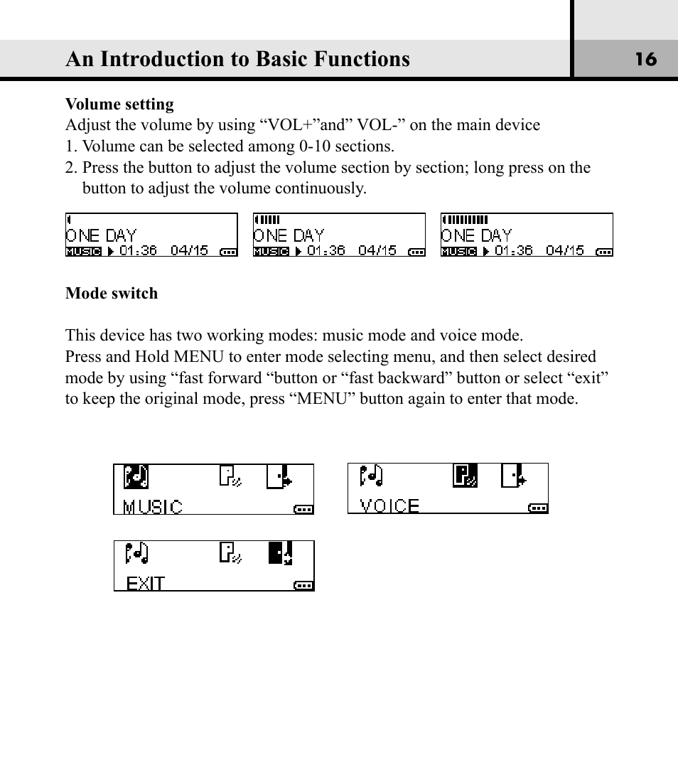 An introduction to basic functions | Verbatim Store 'n' Play VM-01 User Manual | Page 17 / 35