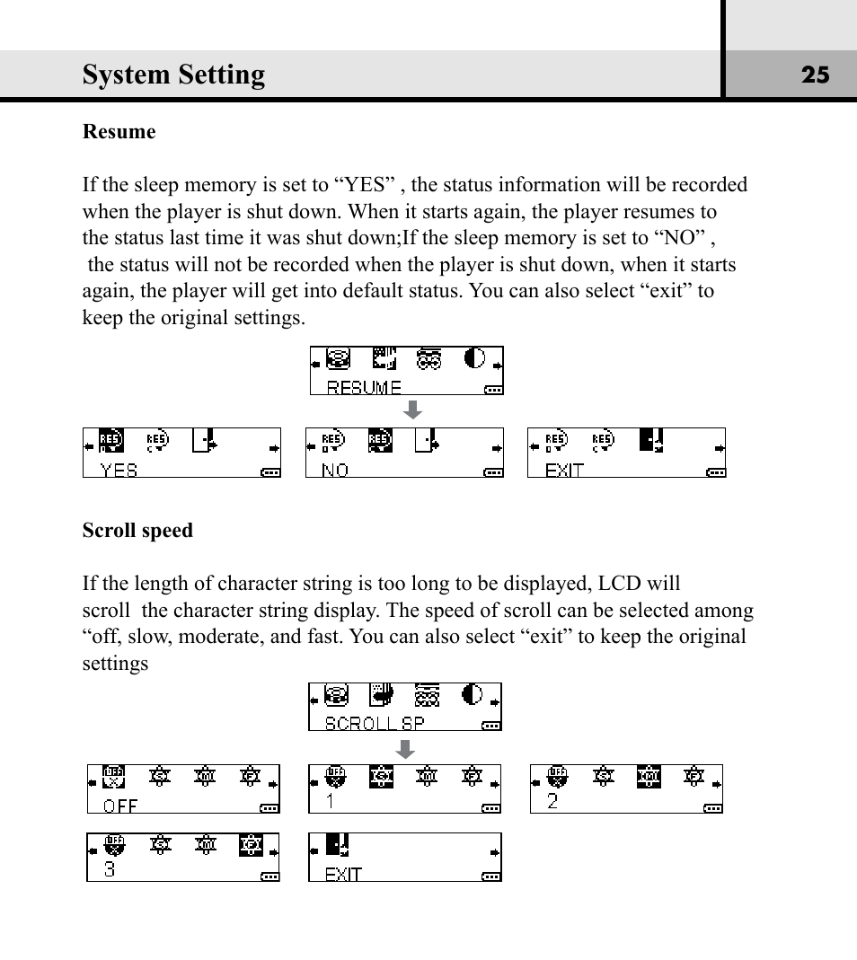 System setting | Verbatim Store 'n' Play VM-01 User Manual | Page 26 / 35