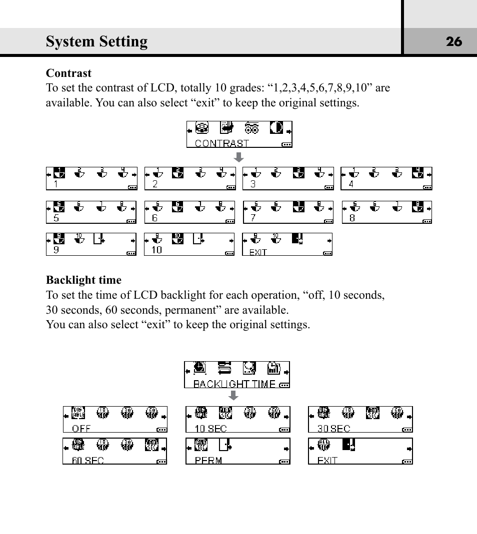 System setting | Verbatim Store 'n' Play VM-01 User Manual | Page 27 / 35