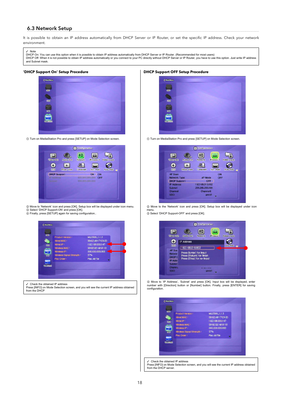 3 network setup | Verbatim MediaStation Pro Wireless Network Multimedia Hard Drive User Manual | Page 18 / 33