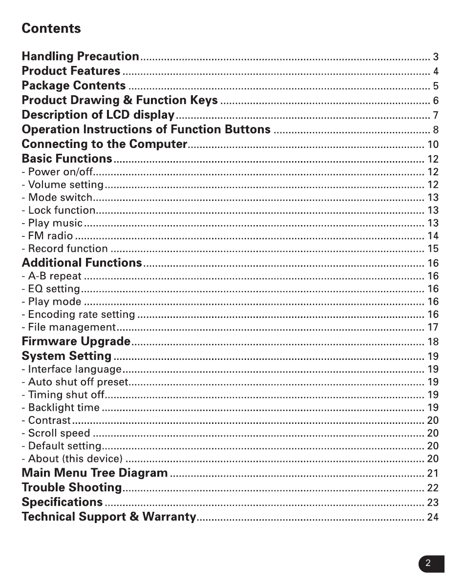 Verbatim Store 'n' Play VM-399 User Manual | Page 3 / 25
