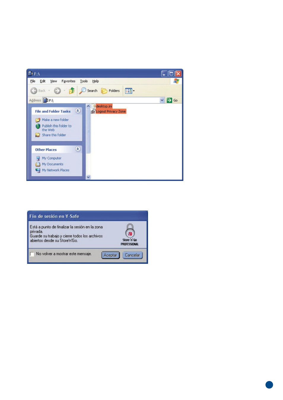 Esp añol | Verbatim Store'n'Go Professional V-Safe User Manual | Page 81 / 88