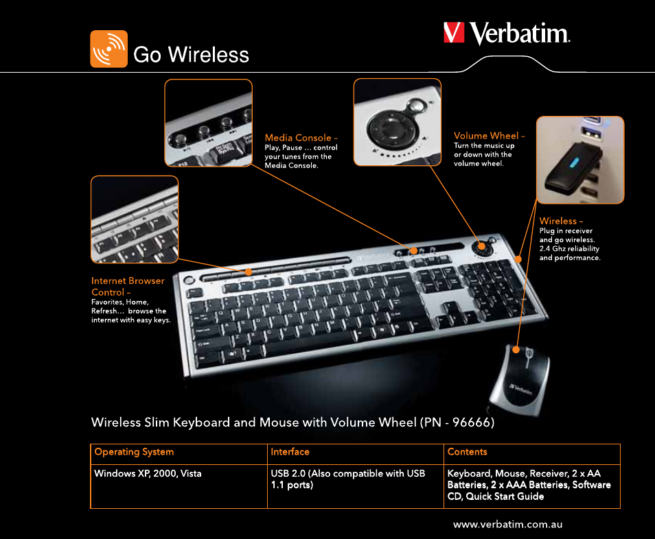 Verbatim Mice and Keyboards User Manual | Page 7 / 16
