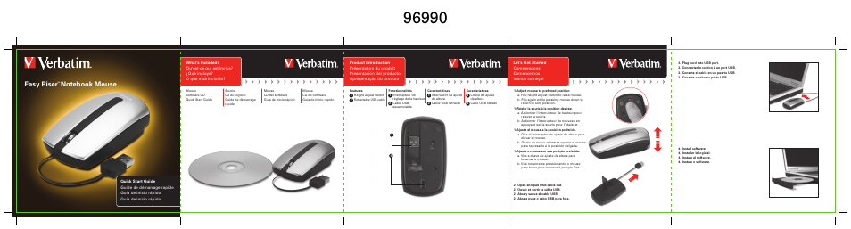 Verbatim EASY RISER 96990 User Manual | 2 pages