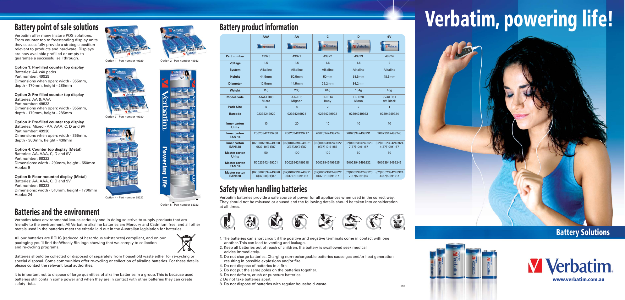 Verbatim Battery User Manual | 2 pages