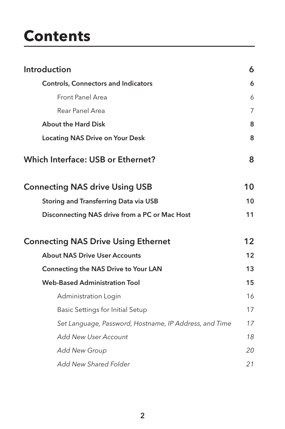 Verbatim External Hard Drive NAS User Manual | Page 2 / 44