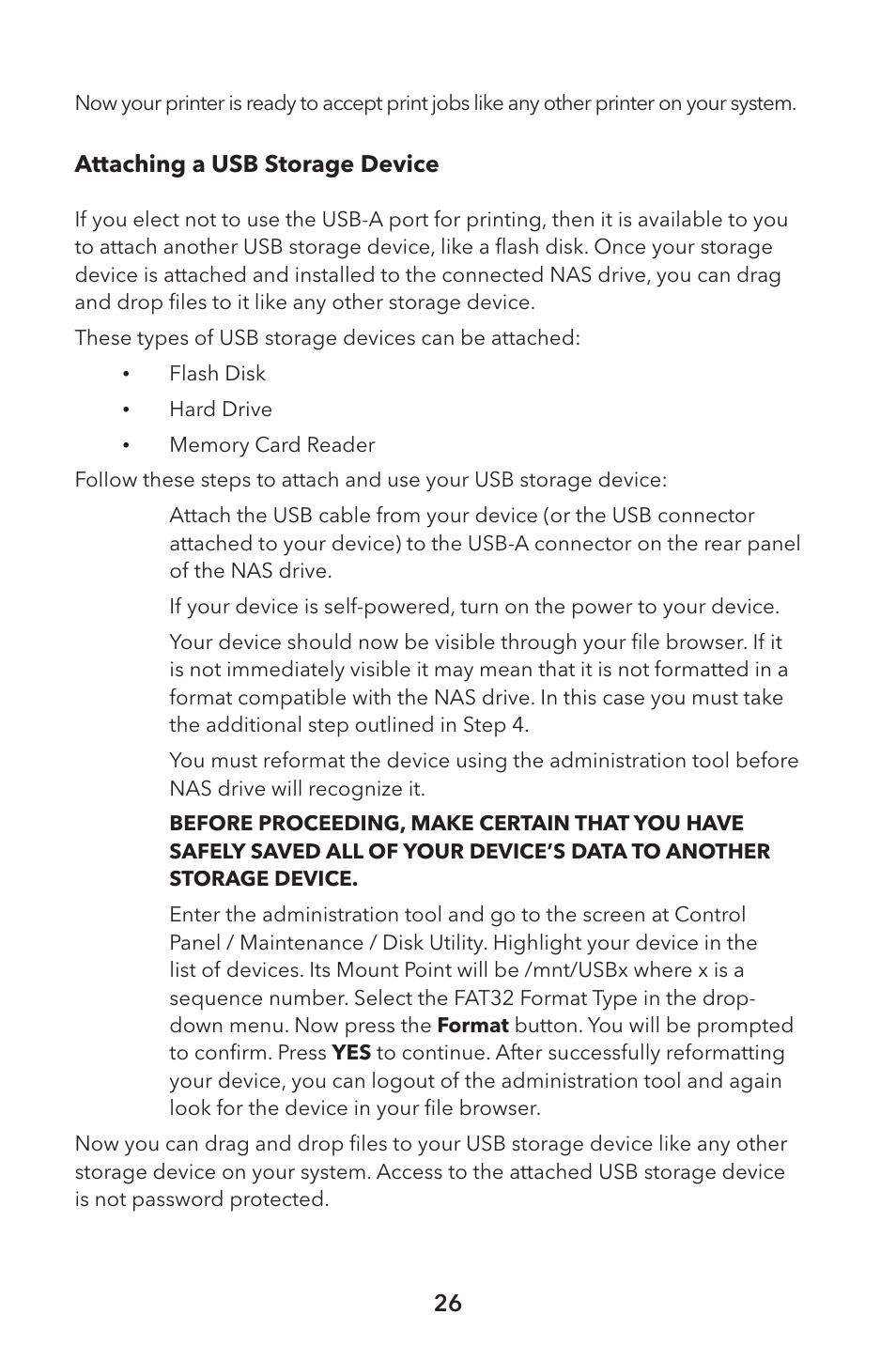 Verbatim External Hard Drive NAS User Manual | Page 26 / 44