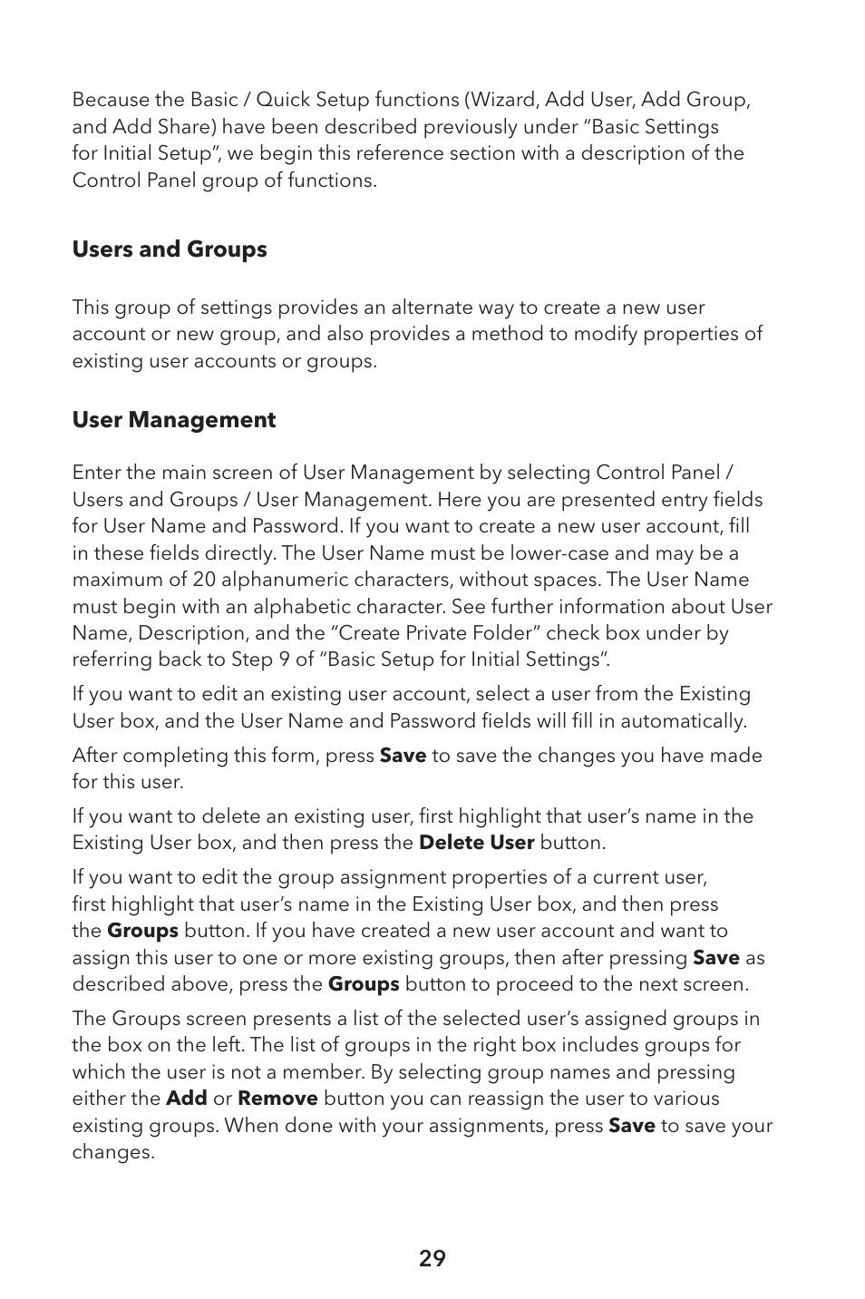 Verbatim External Hard Drive NAS User Manual | Page 29 / 44