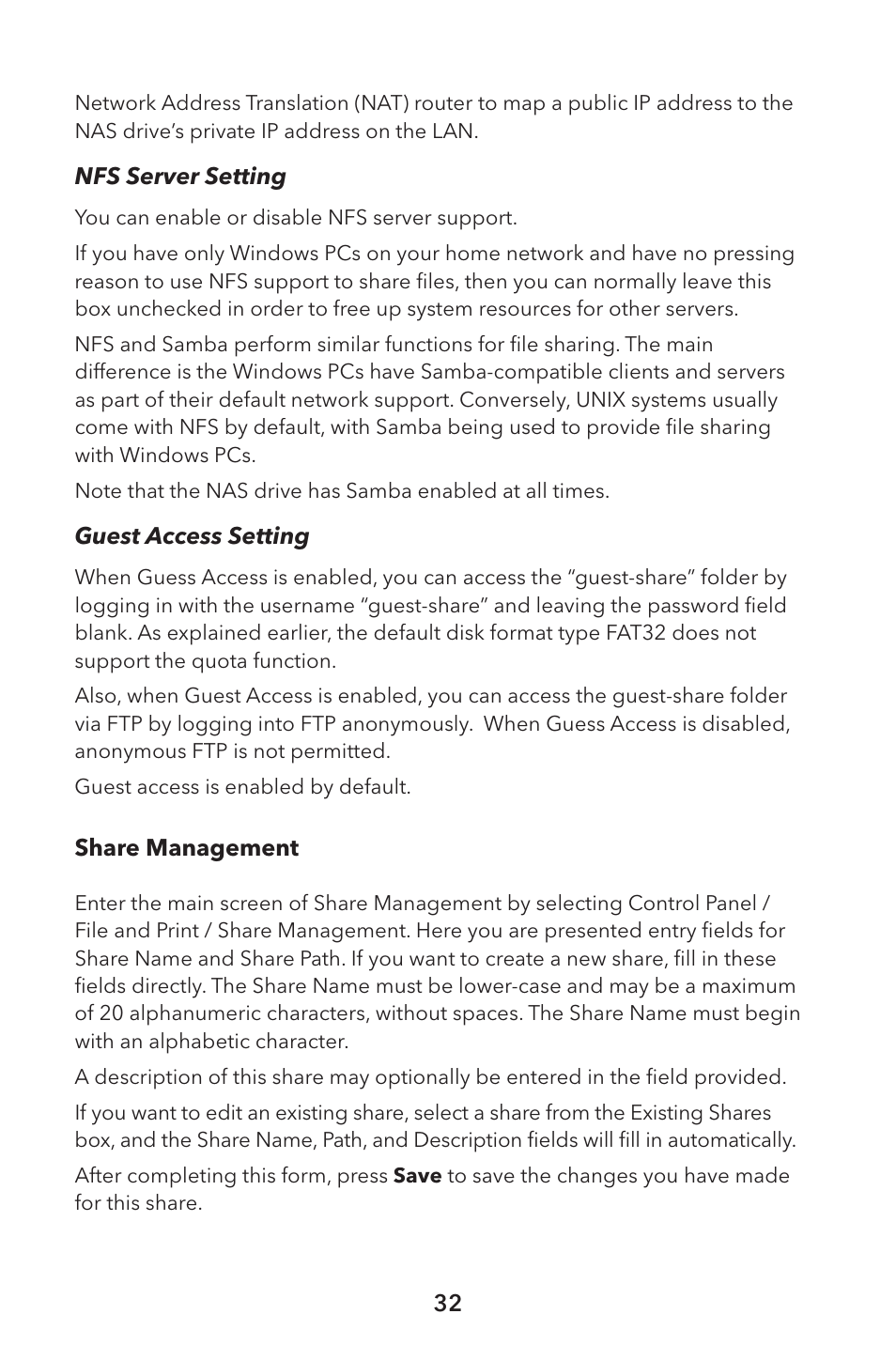 Verbatim External Hard Drive NAS User Manual | Page 32 / 44