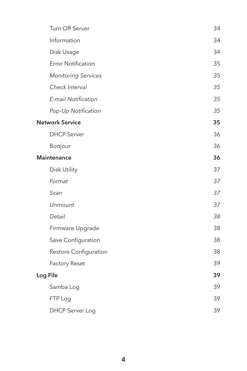 Verbatim External Hard Drive NAS User Manual | Page 4 / 44