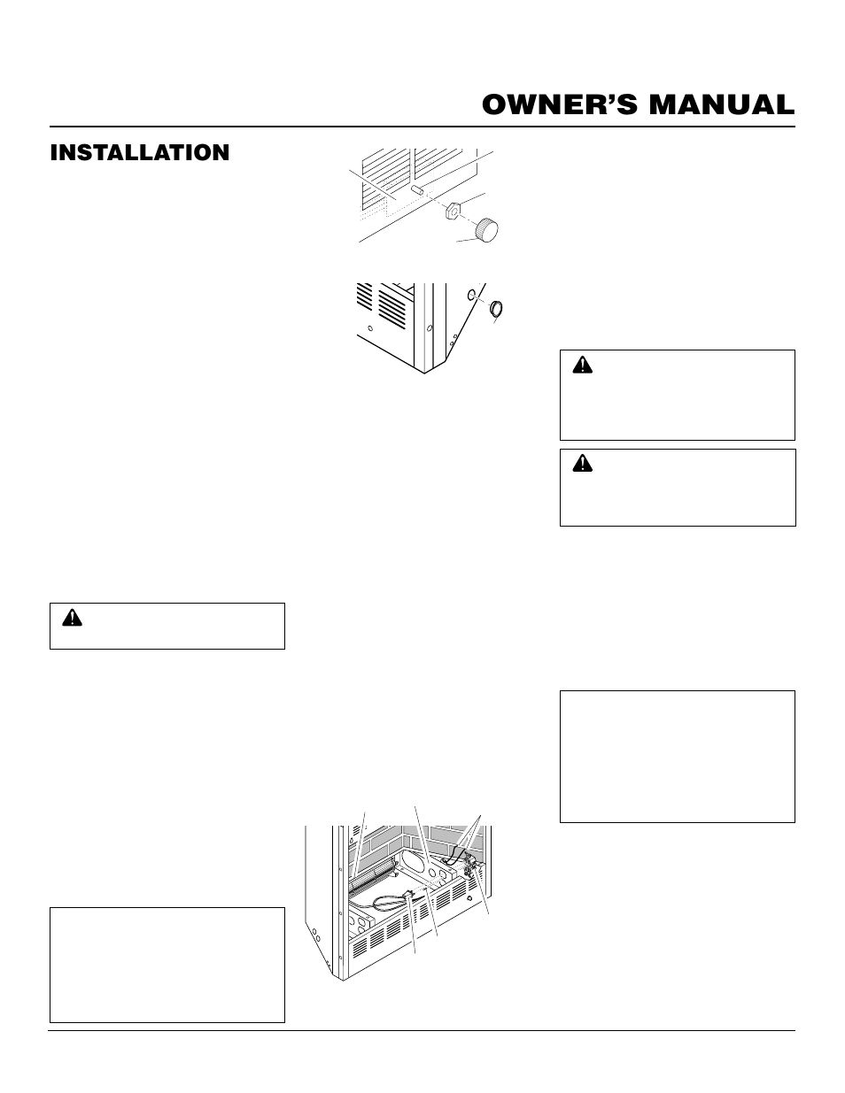 Owner’s manual, Installation, Continued | Vanguard Managed Solutions NLFB32NC User Manual | Page 9 / 18