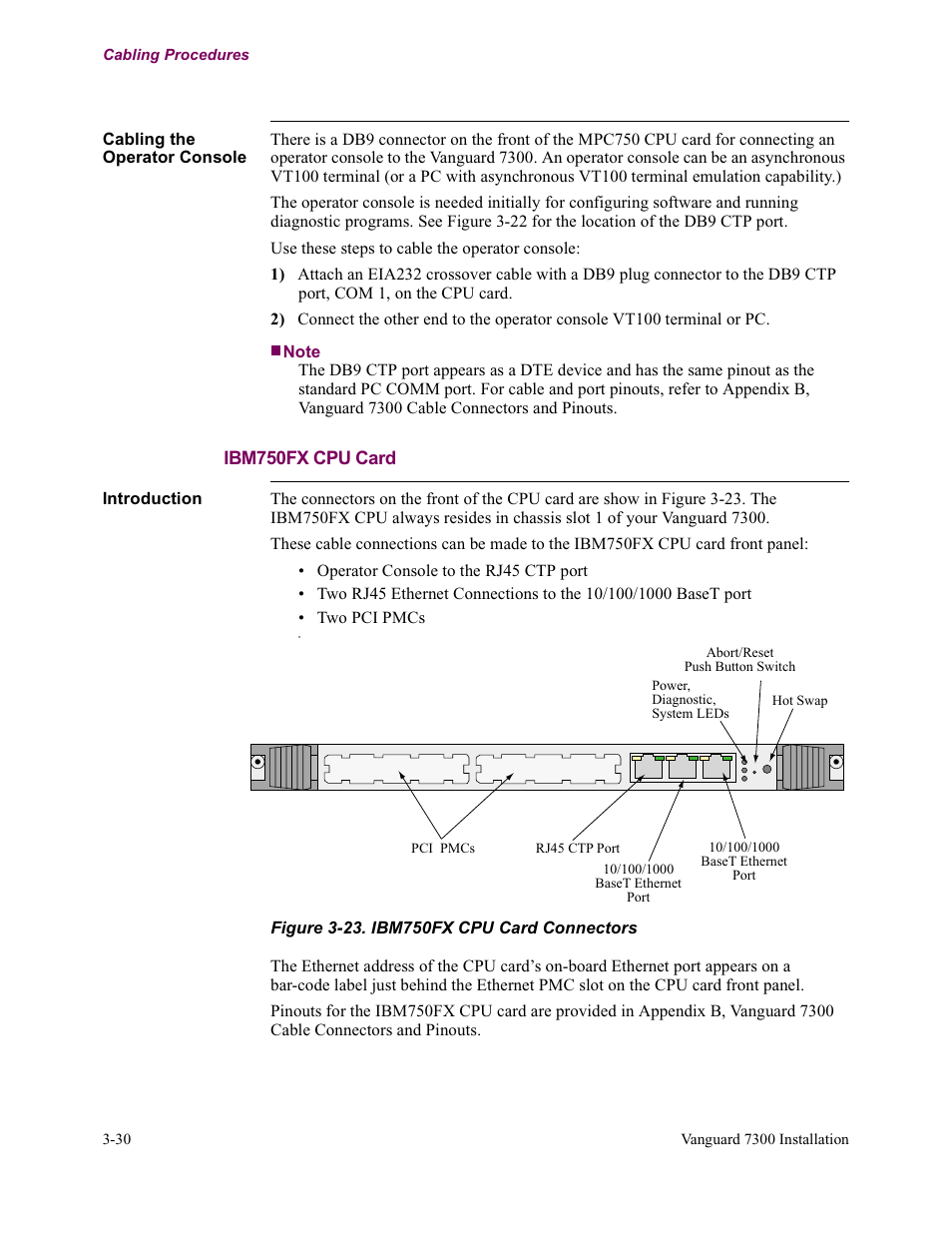 Ibm750fx cpu card | Vanguard Managed Solutions Vanguard 7300 Series User Manual | Page 104 / 227