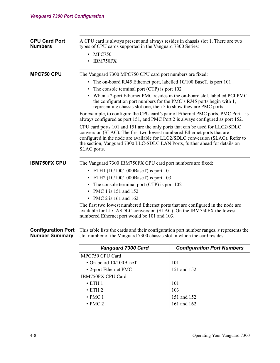 Vanguard Managed Solutions Vanguard 7300 Series User Manual | Page 118 / 227