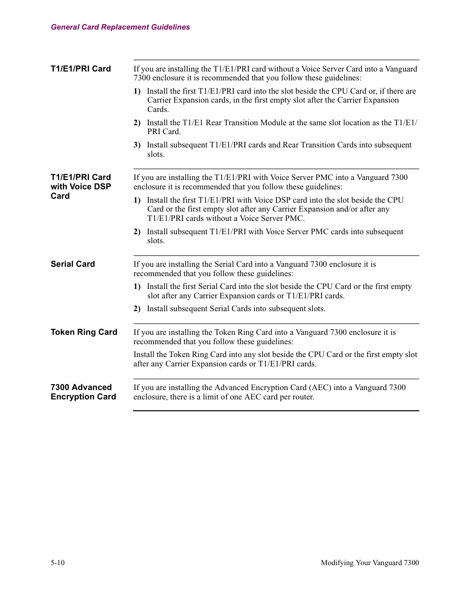 Vanguard Managed Solutions Vanguard 7300 Series User Manual | Page 148 / 227
