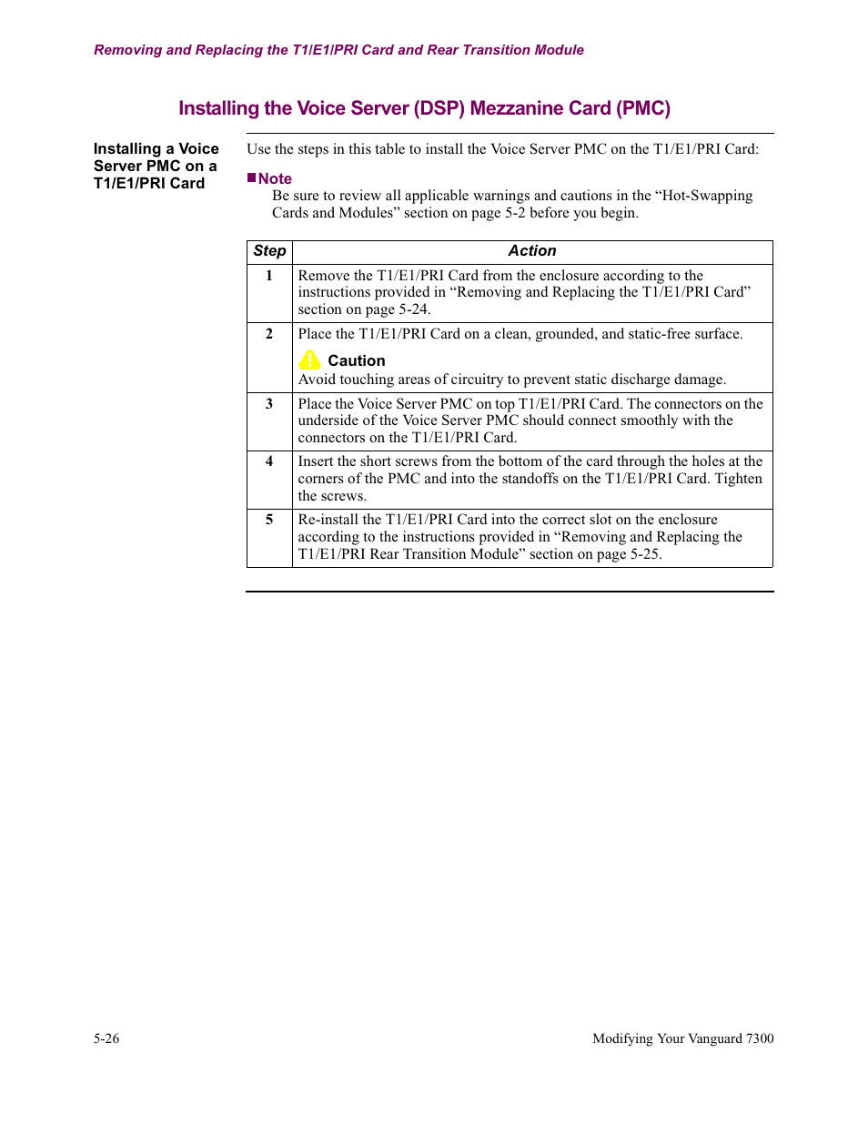 Vanguard Managed Solutions Vanguard 7300 Series User Manual | Page 164 / 227