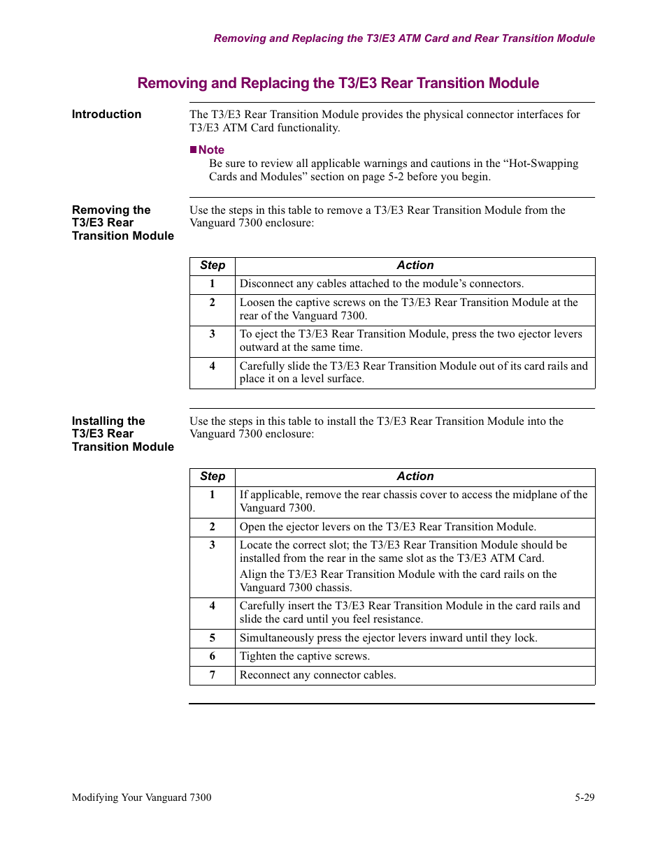 Vanguard Managed Solutions Vanguard 7300 Series User Manual | Page 167 / 227