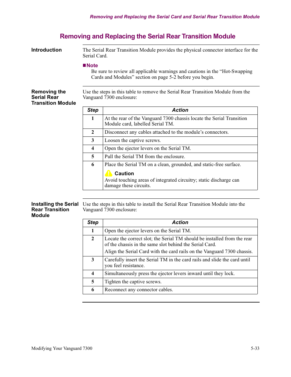 Vanguard Managed Solutions Vanguard 7300 Series User Manual | Page 171 / 227