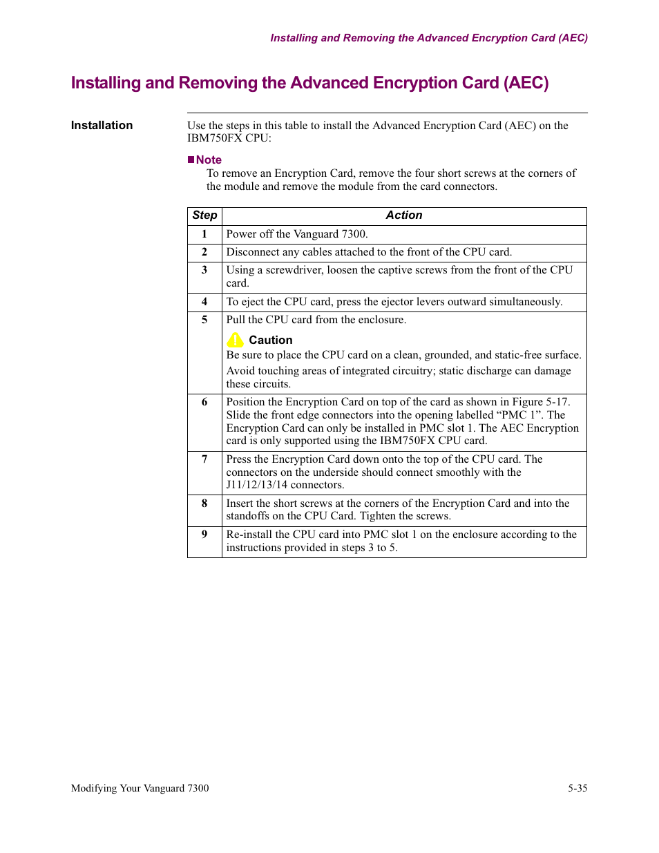 Vanguard Managed Solutions Vanguard 7300 Series User Manual | Page 173 / 227