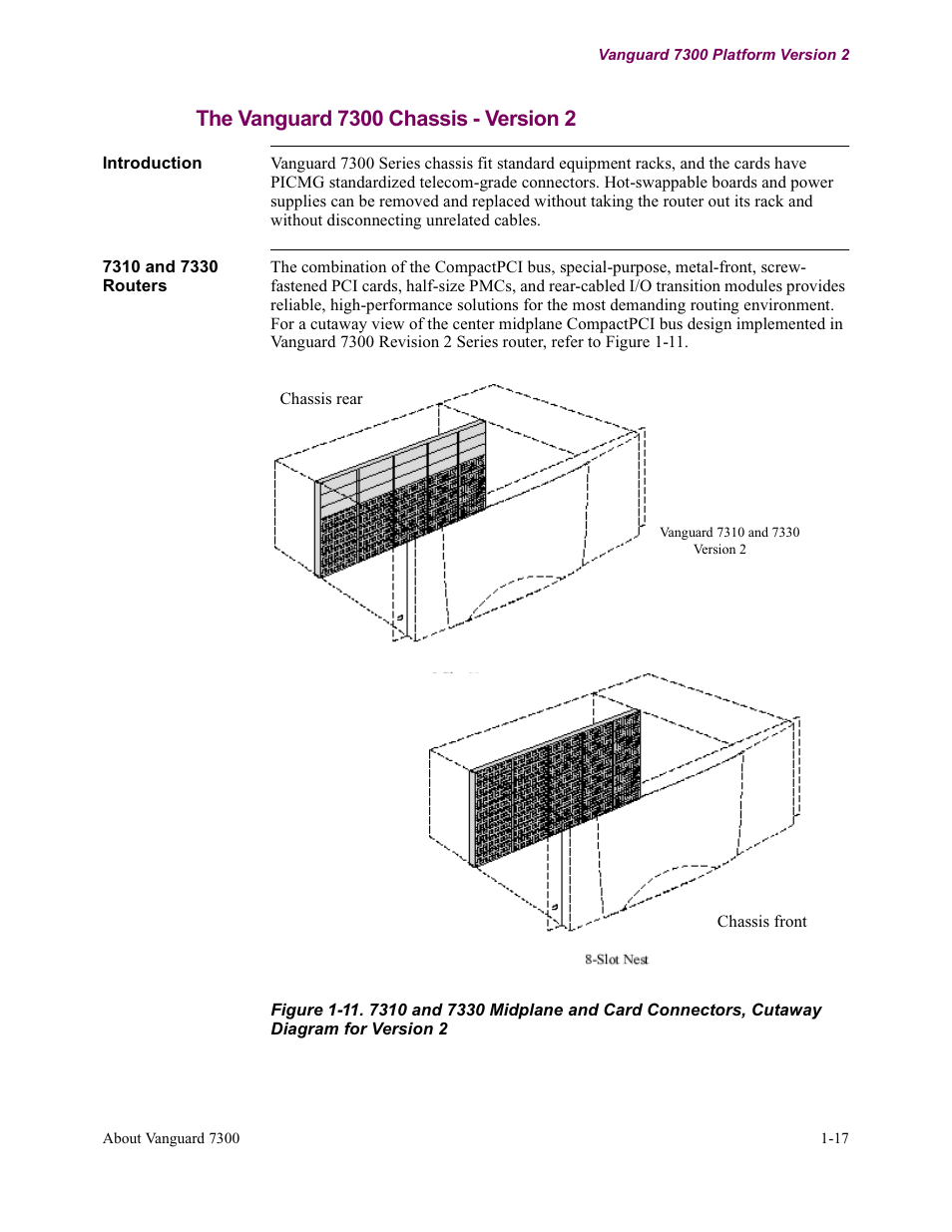 The vanguard 7300 chassis - version 2 | Vanguard Managed Solutions Vanguard 7300 Series User Manual | Page 29 / 227
