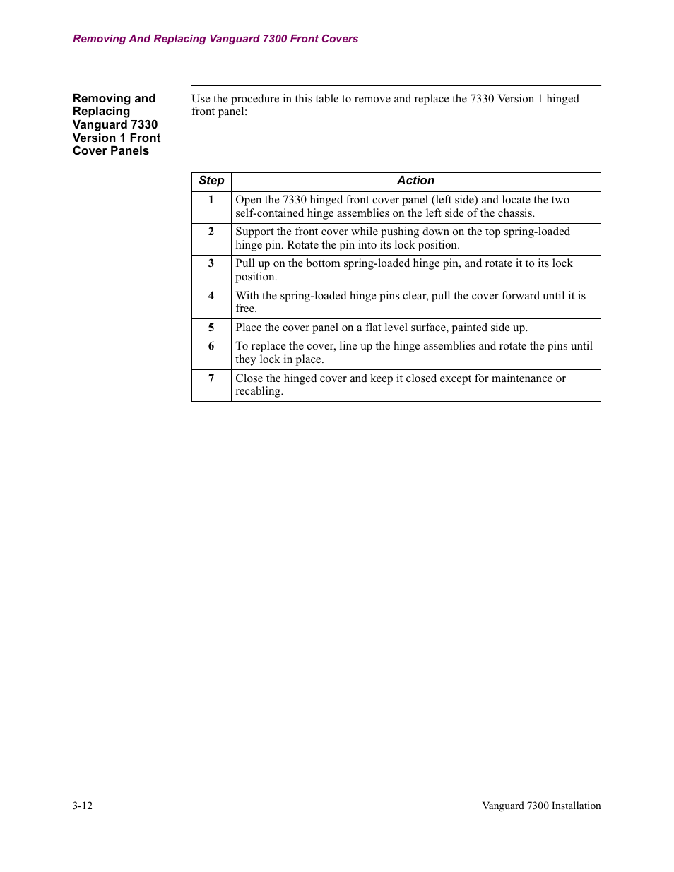 Vanguard Managed Solutions Vanguard 7300 Series User Manual | Page 86 / 227