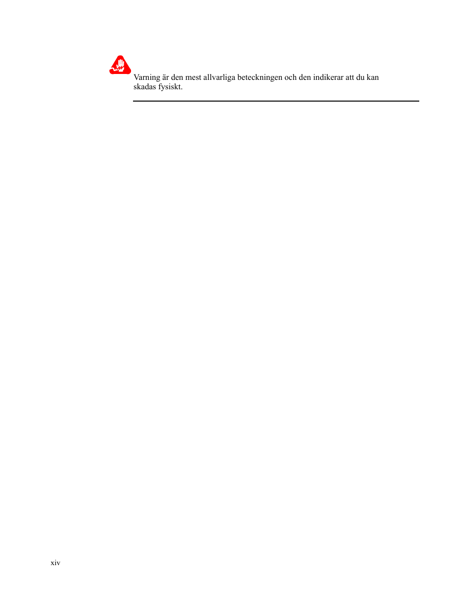 Varning | Vanguard Managed Solutions 3400 Series User Manual | Page 14 / 74