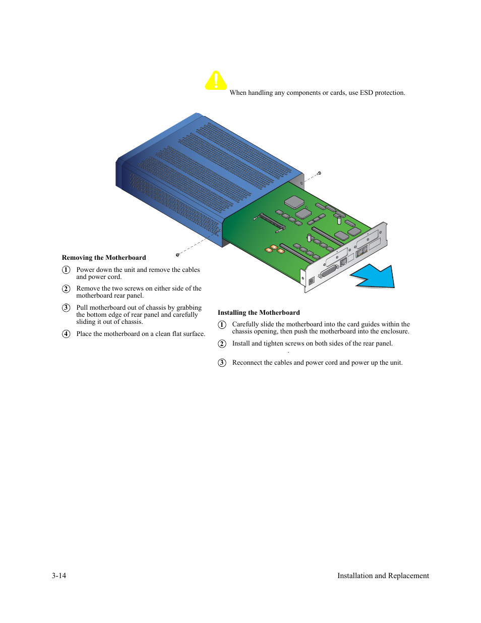 Caution | Vanguard Managed Solutions 3400 Series User Manual | Page 50 / 74