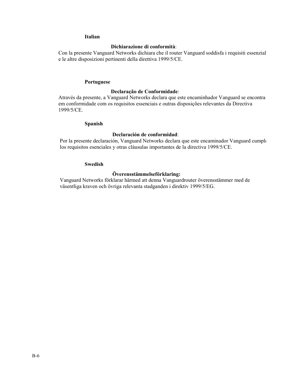 Vanguard Managed Solutions 3400 Series User Manual | Page 68 / 74