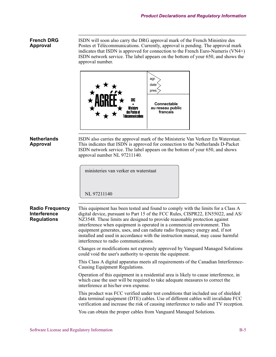 Vanguard Managed Solutions 650 User Manual | Page 75 / 82