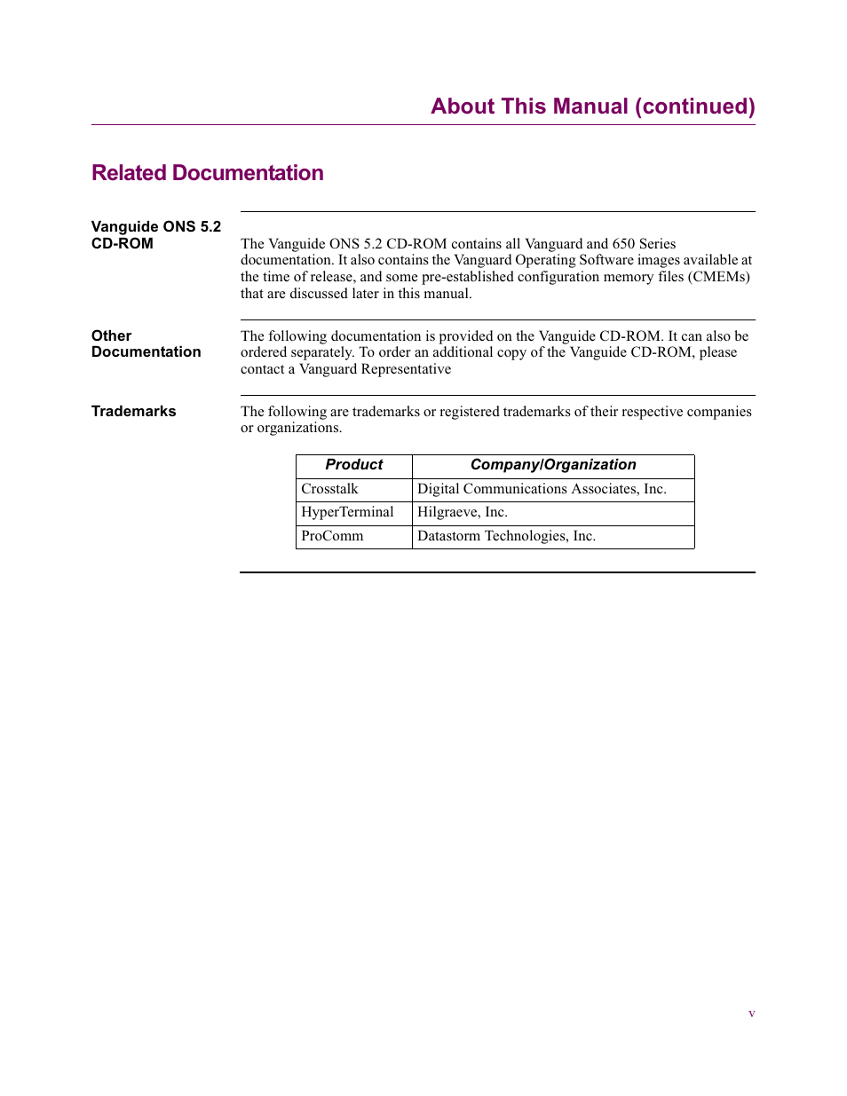 Vanguard Managed Solutions 650 User Manual | Page 9 / 82