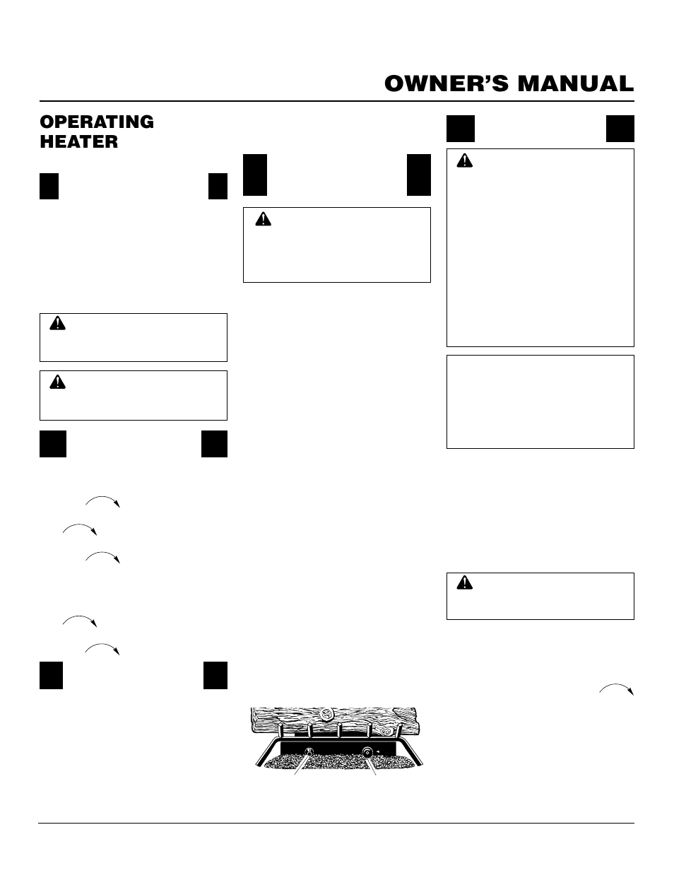 Owner’s manual, Operating heater, Continued | Vanguard Managed Solutions FLAME-MAX User Manual | Page 15 / 30