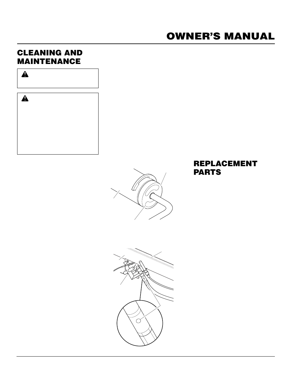 Owner’s manual, Replacement parts cleaning and maintenance | Vanguard Managed Solutions FLAME-MAX User Manual | Page 17 / 30