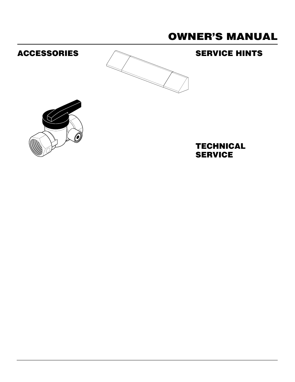 Owner’s manual, Technical service, Accessories | Service hints | Vanguard Managed Solutions FLAME-MAX User Manual | Page 29 / 30