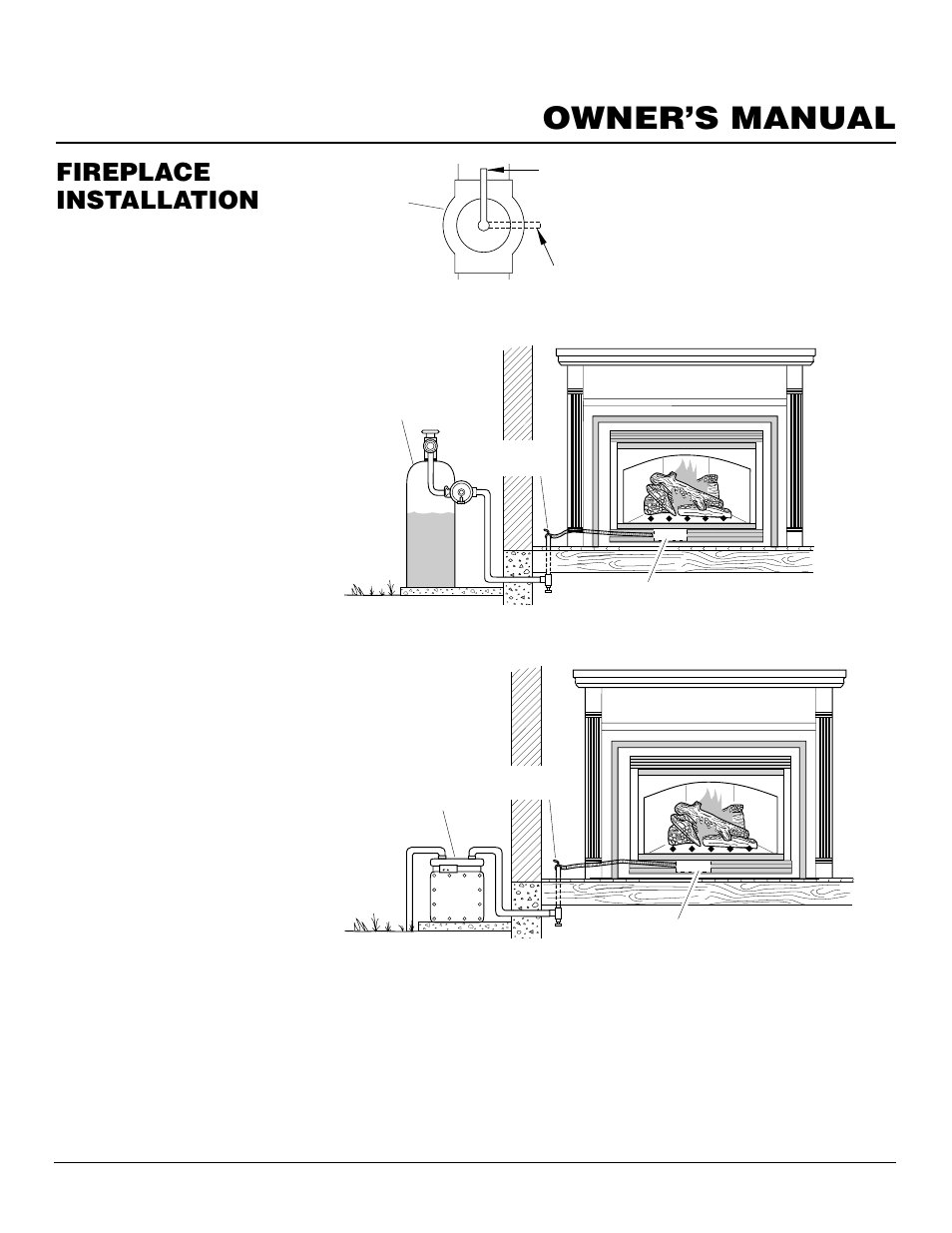 Owner’s manual, Fireplace installation, Continued | Vanguard Managed Solutions MBDV37 User Manual | Page 21 / 40