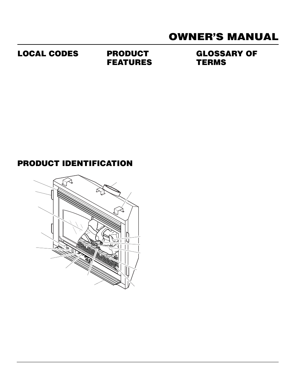 Owner’s manual, Product identification local codes, Product features | Glossary of terms | Vanguard Managed Solutions MBDV37 User Manual | Page 3 / 40