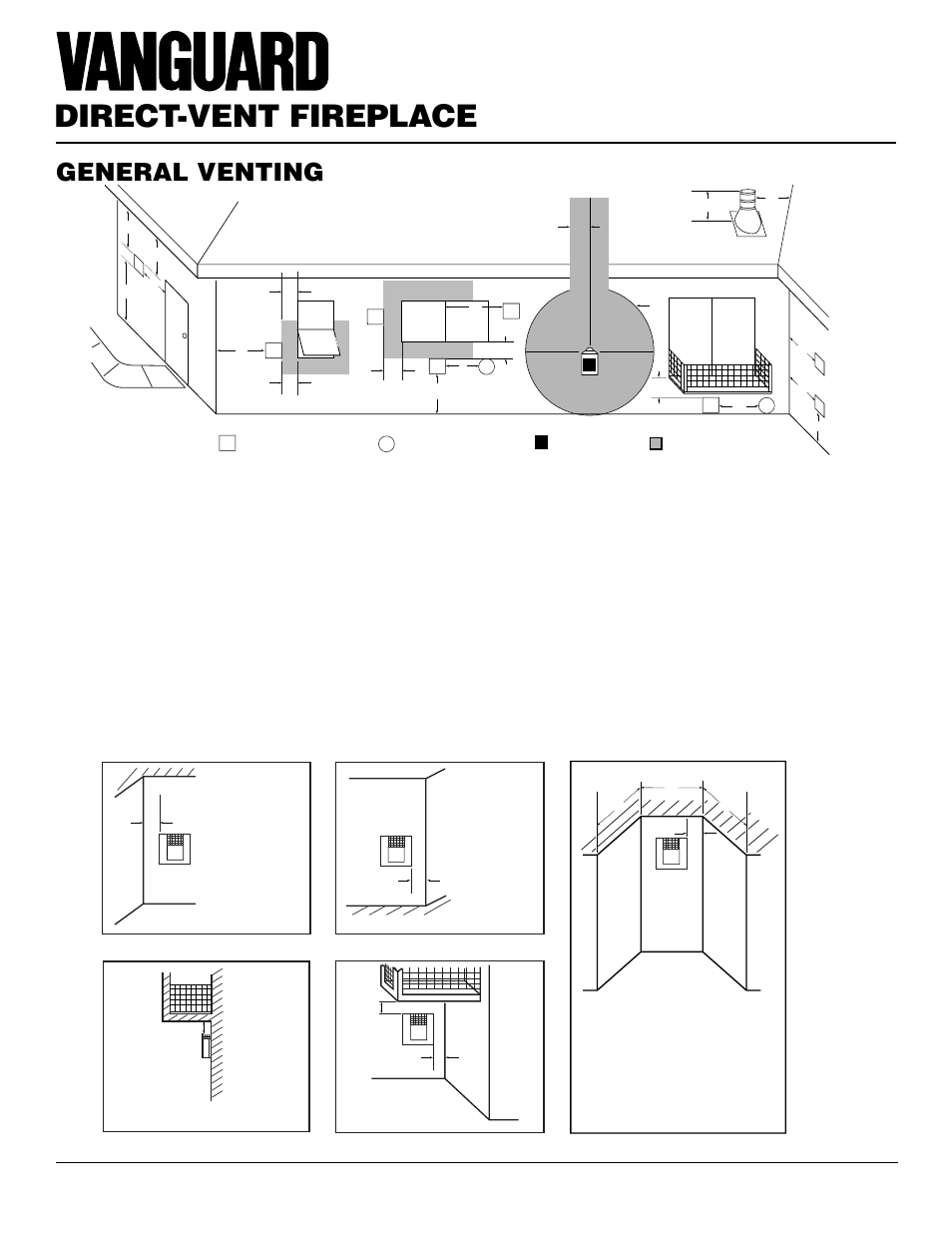 Direct-vent fireplace, General venting, Continued | Vanguard Managed Solutions MBDV37 User Manual | Page 6 / 40