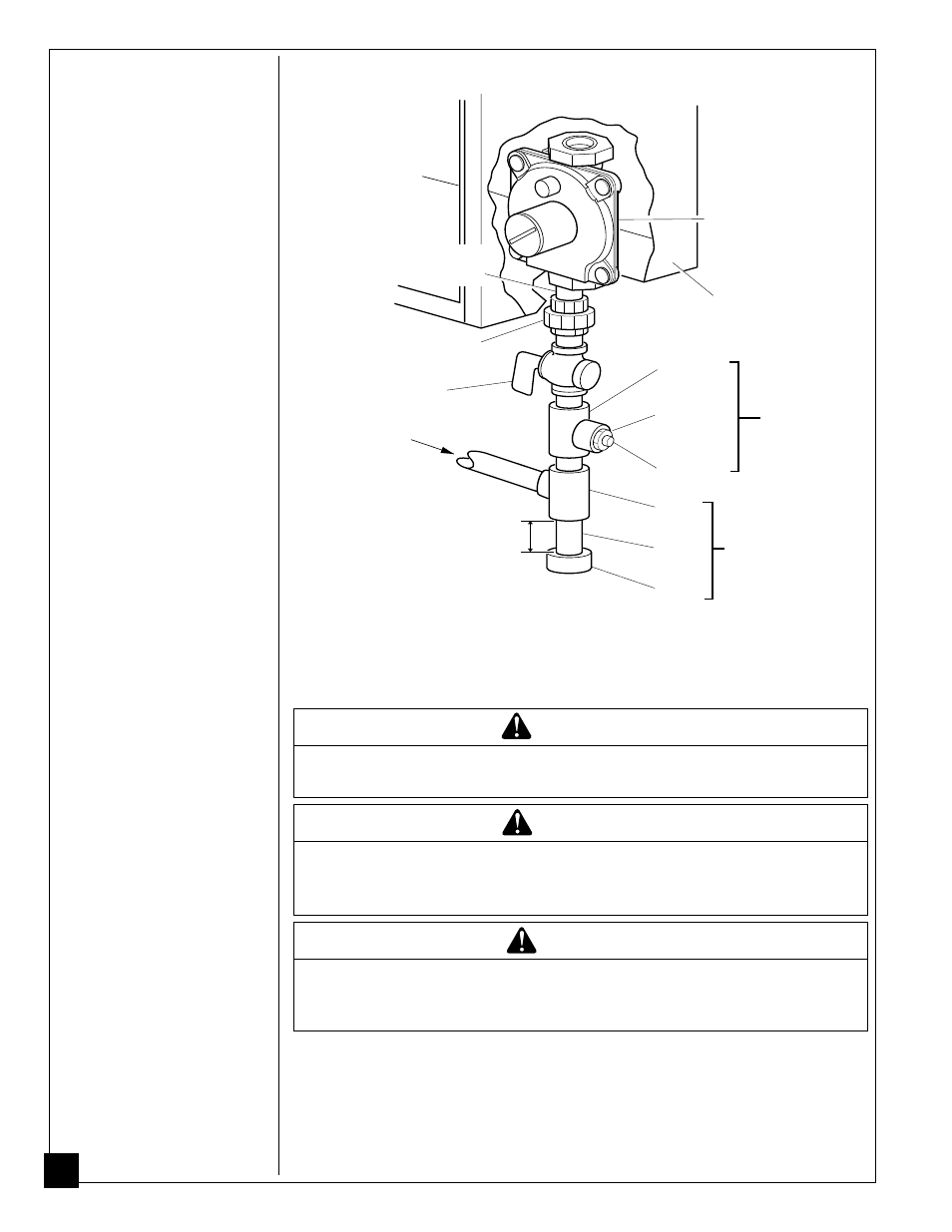 Checking gas connections, Connecting to gas supply, Warning | Caution | Vanguard Managed Solutions VP1000B User Manual | Page 14 / 28