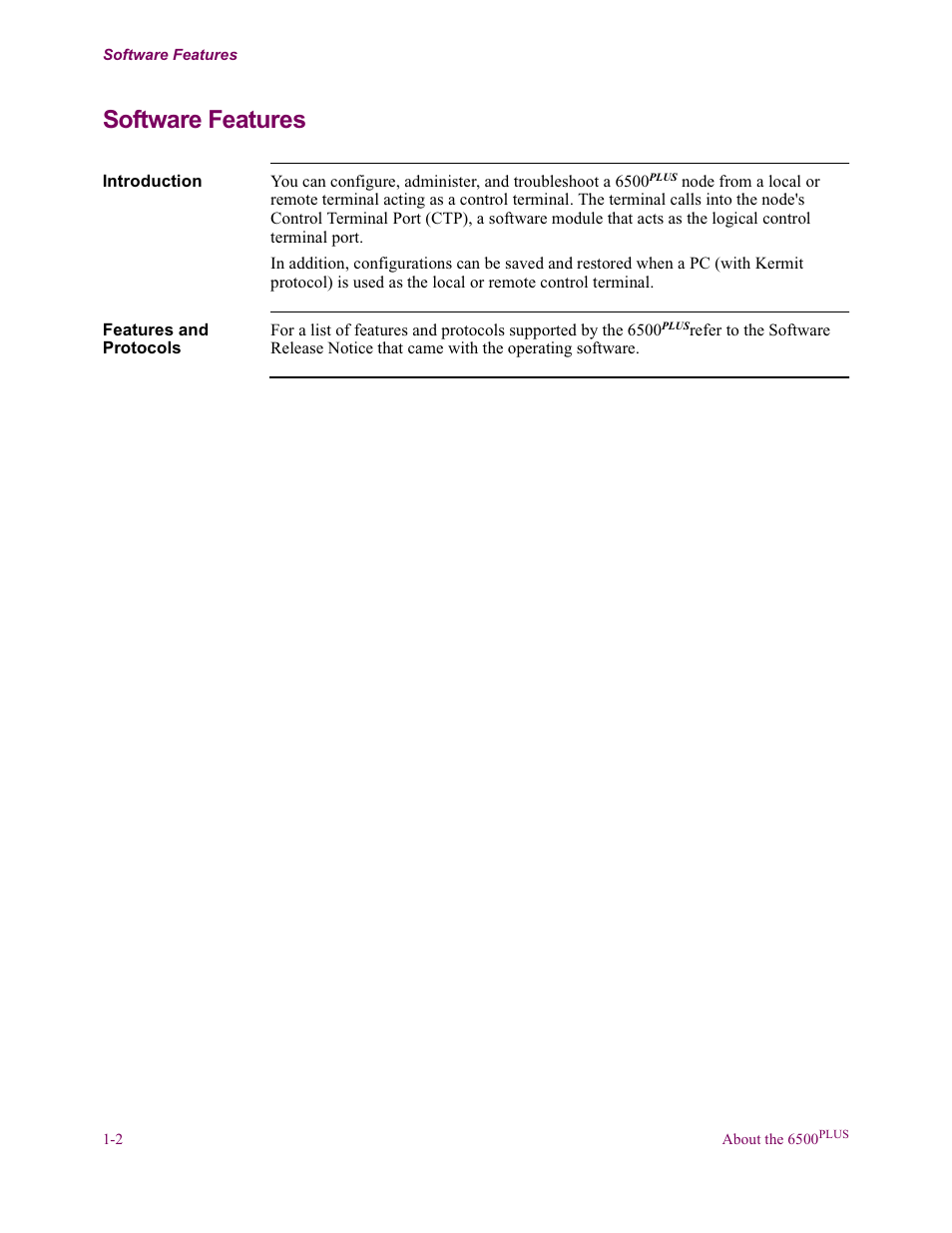 Software features | Vanguard Managed Solutions Vanguard 6500 PLUS User Manual | Page 10 / 102