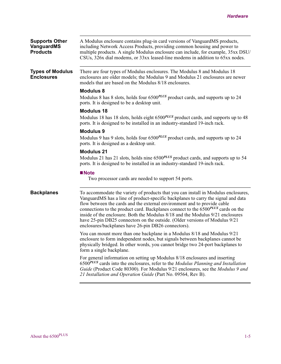 Vanguard Managed Solutions Vanguard 6500 PLUS User Manual | Page 13 / 102