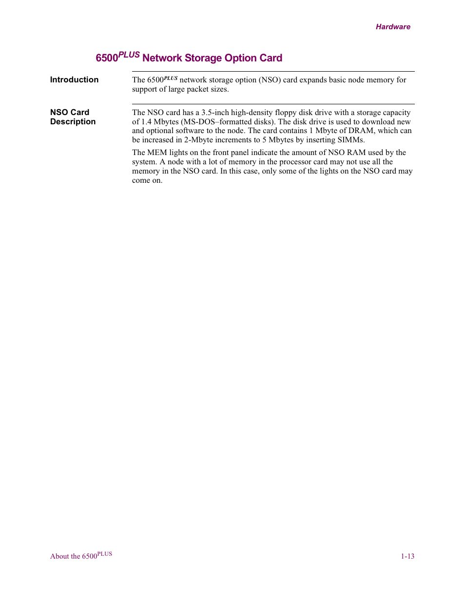 6500plus network storage option card, Network storage option card | Vanguard Managed Solutions Vanguard 6500 PLUS User Manual | Page 21 / 102