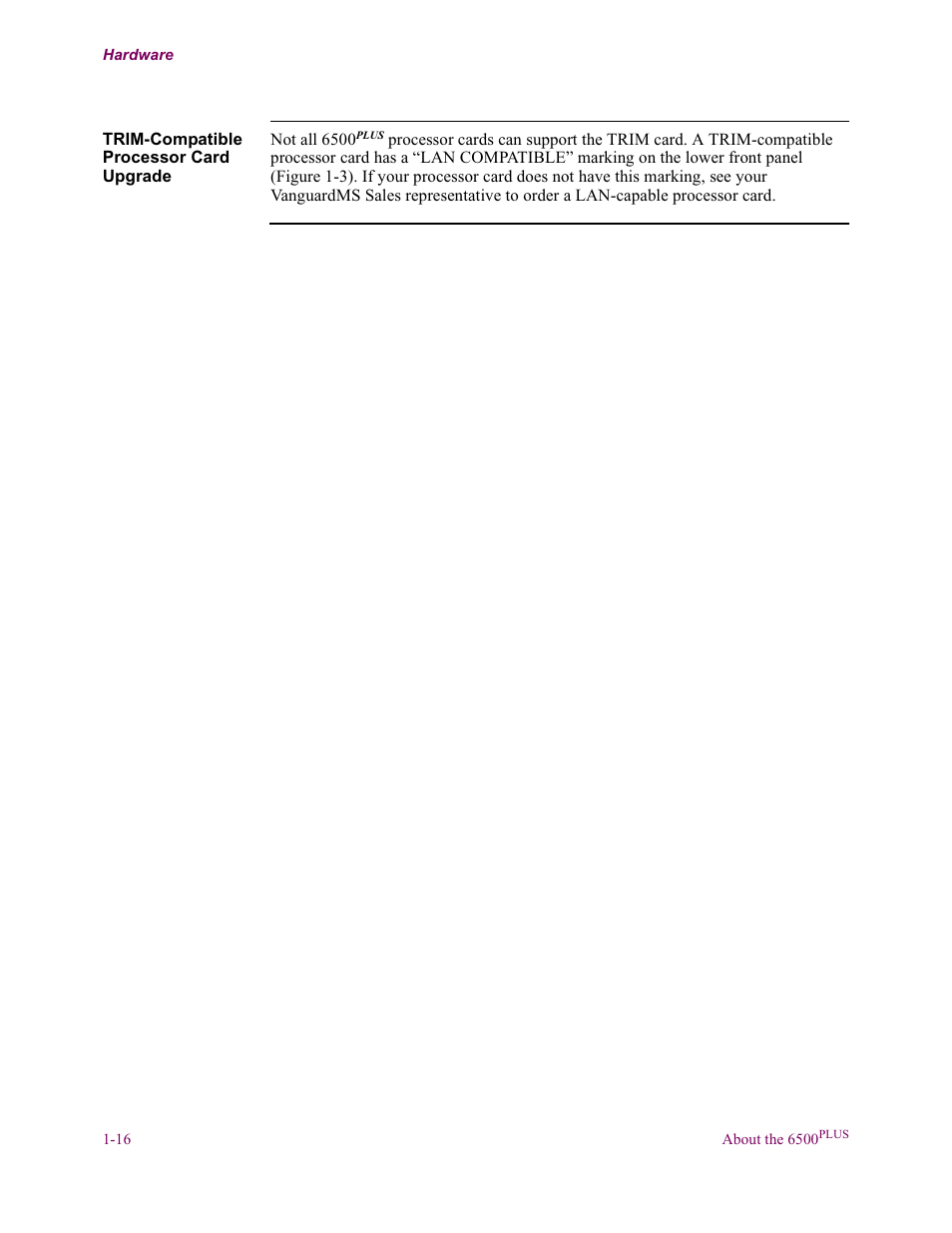Vanguard Managed Solutions Vanguard 6500 PLUS User Manual | Page 24 / 102