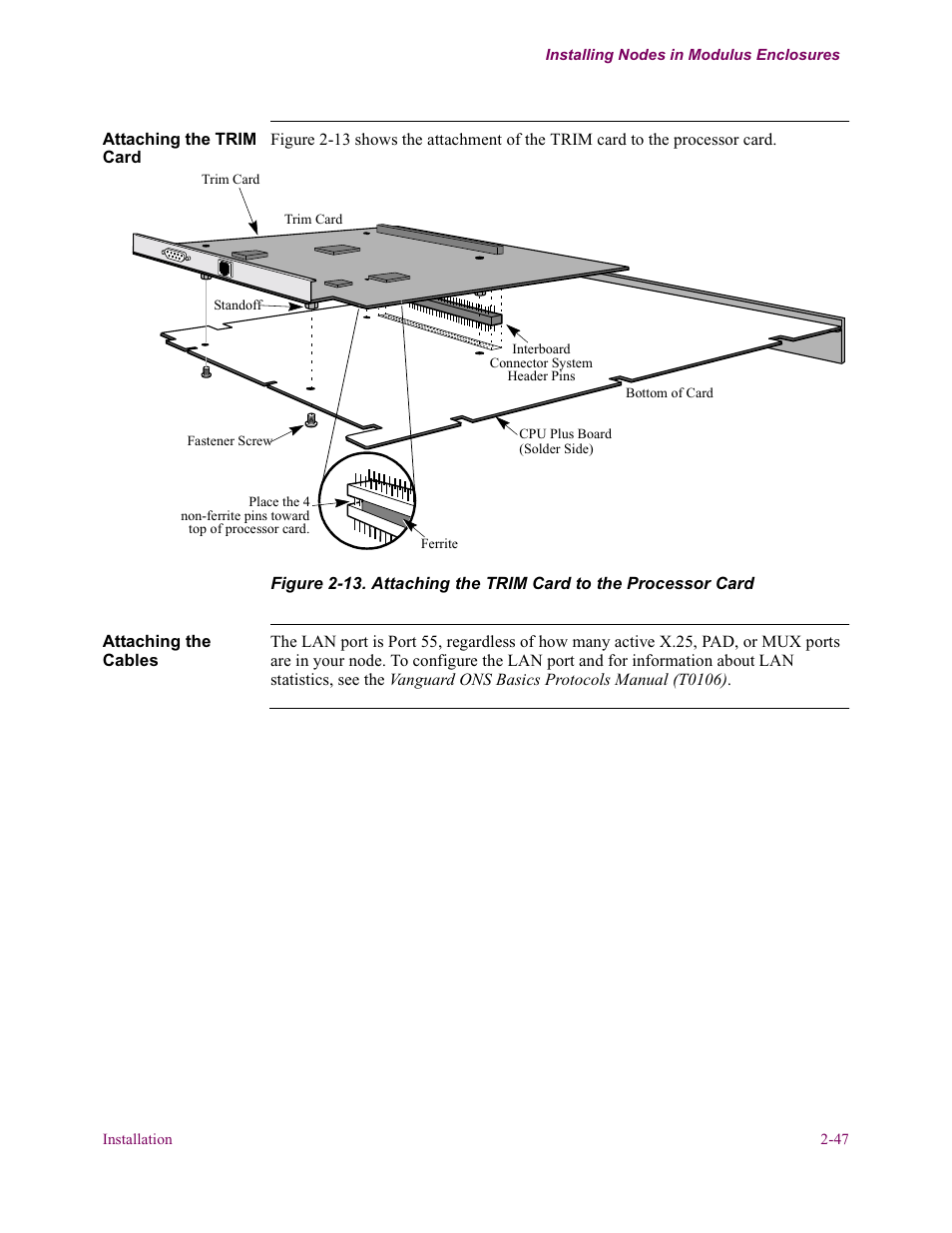 Figure 2-13), D (figure 2-13) | Vanguard Managed Solutions Vanguard 6500 PLUS User Manual | Page 55 / 102