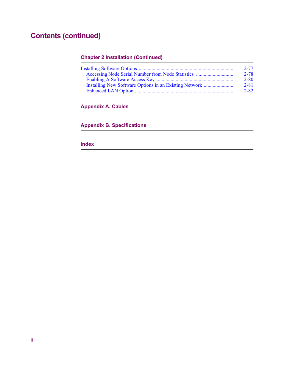 Contents (continued) | Vanguard Managed Solutions Vanguard 6500 PLUS User Manual | Page 6 / 102