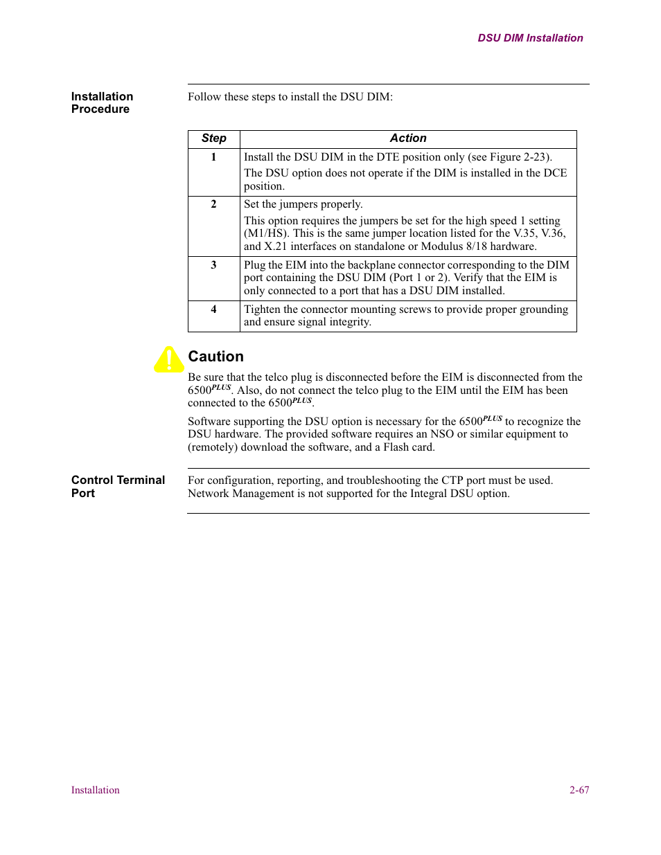 Caution | Vanguard Managed Solutions Vanguard 6500 PLUS User Manual | Page 75 / 102