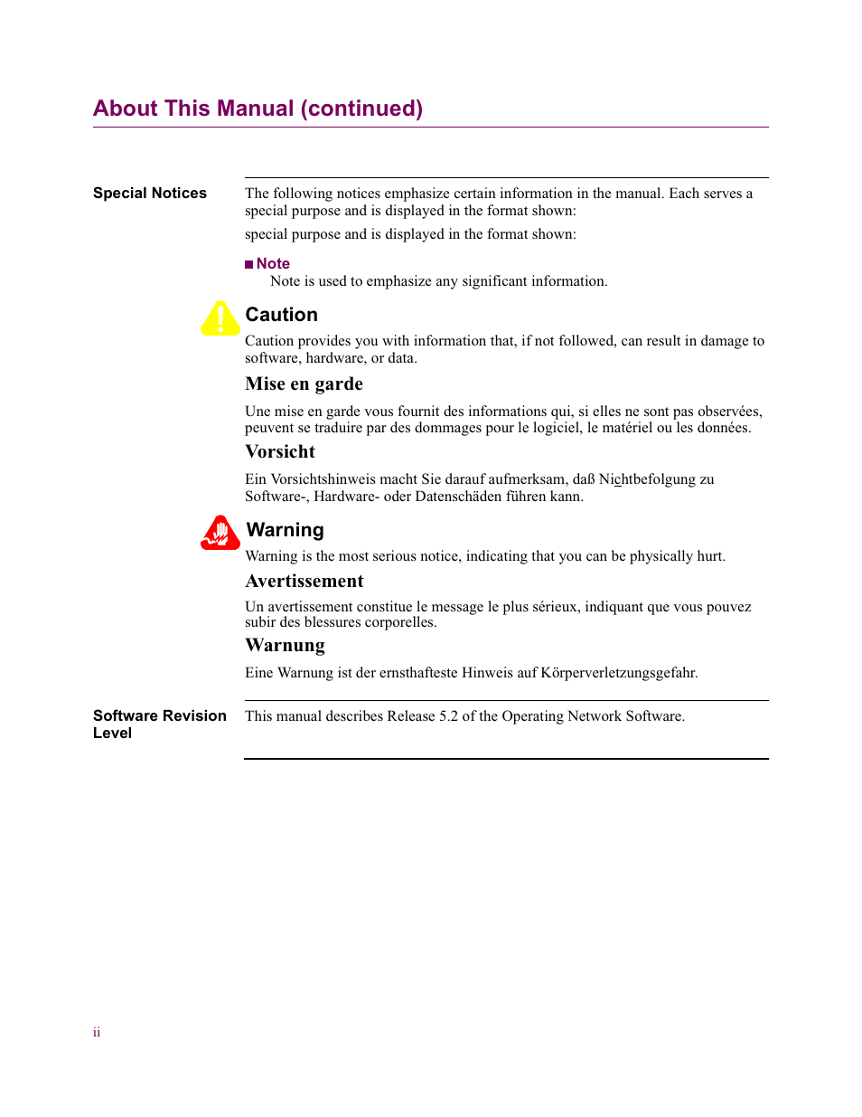 About this manual (continued) | Vanguard Managed Solutions Vanguard 6500 PLUS User Manual | Page 8 / 102
