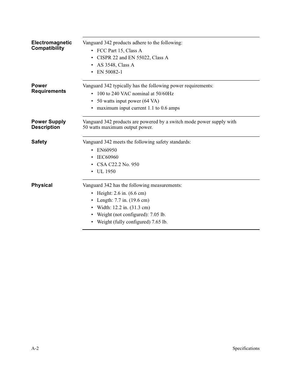 Vanguard Managed Solutions Vanguard 342 User Manual | Page 100 / 115