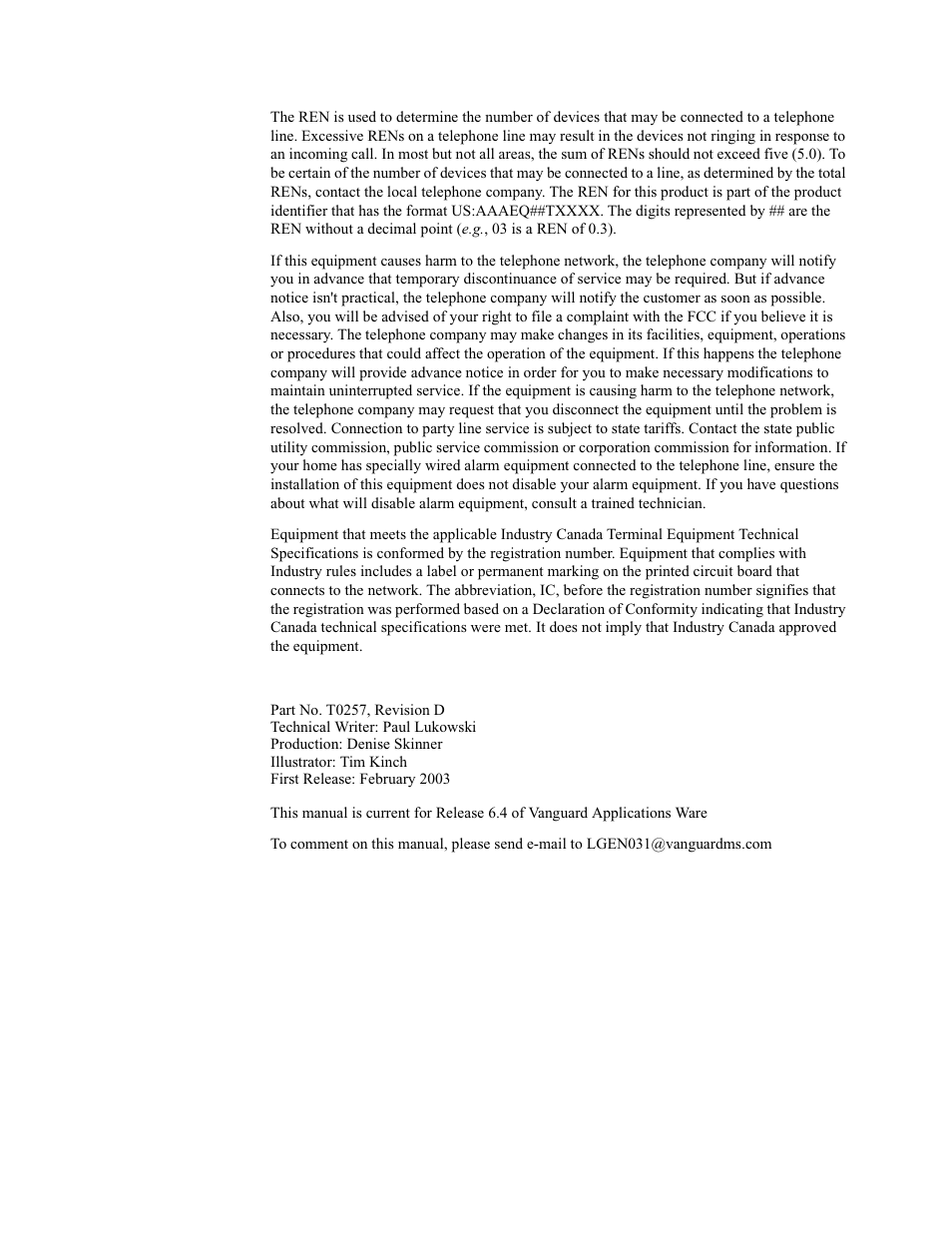 Vanguard Managed Solutions Vanguard 342 User Manual | Page 4 / 115