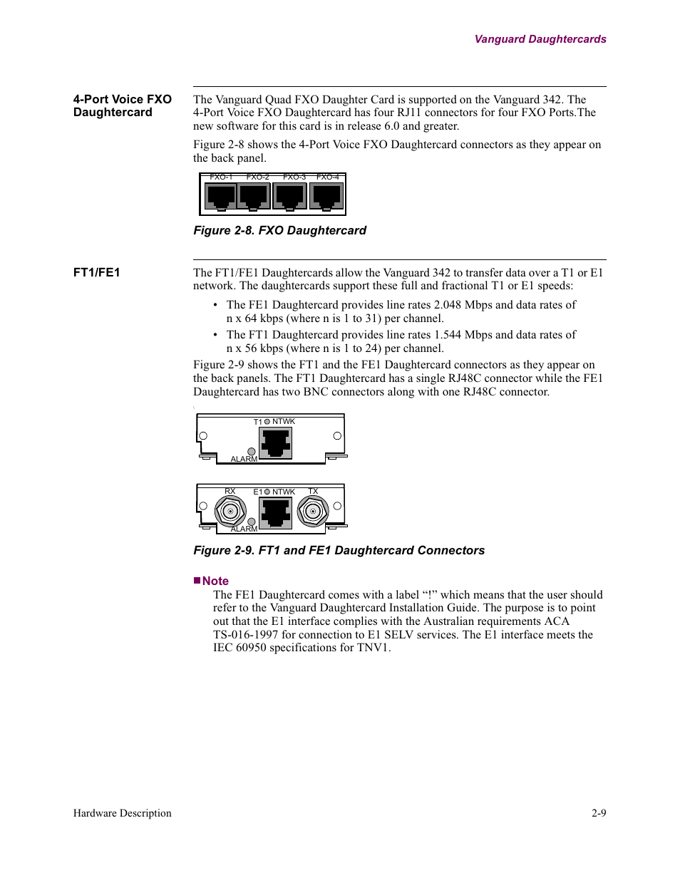 Ft1/fe1 | Vanguard Managed Solutions Vanguard 342 User Manual | Page 49 / 115