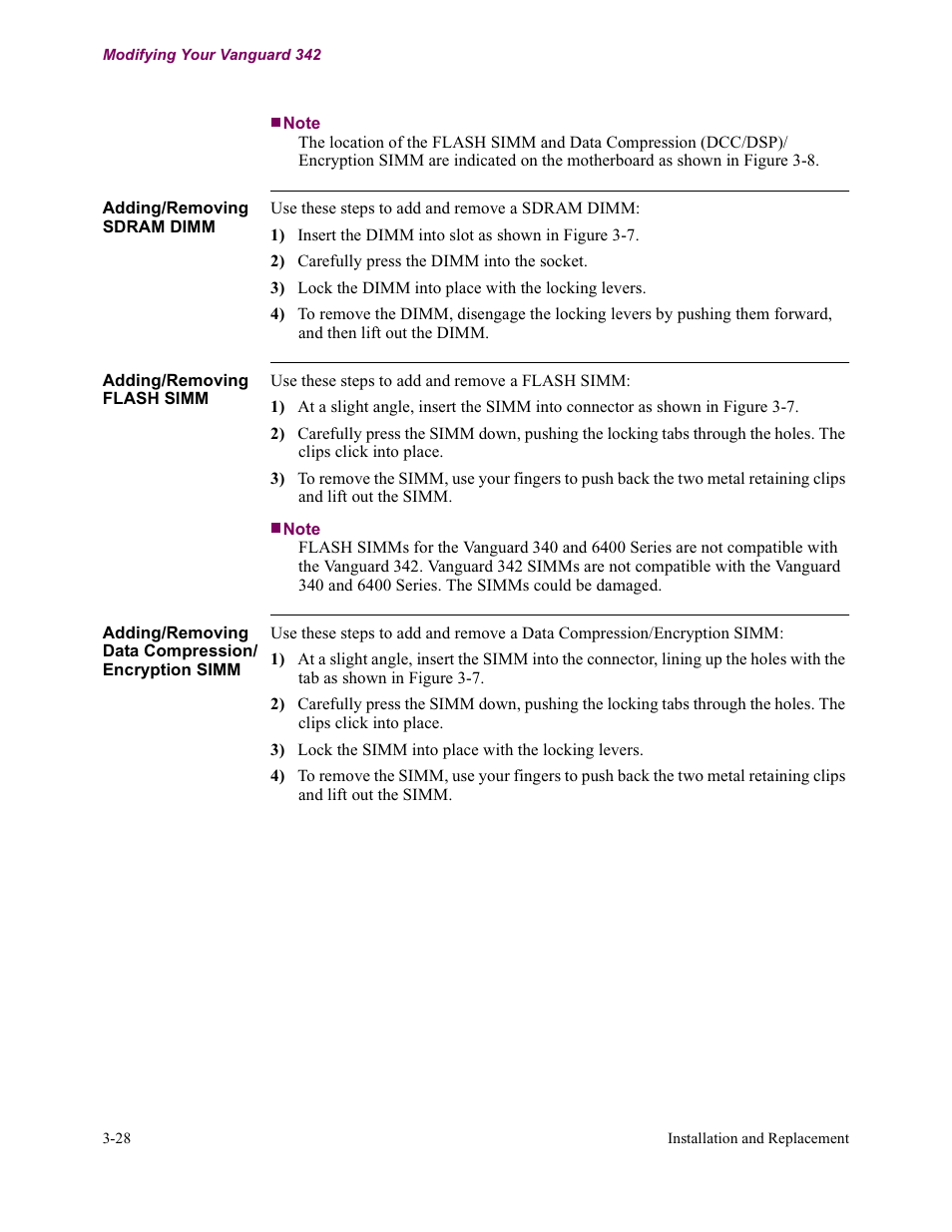 Vanguard Managed Solutions Vanguard 342 User Manual | Page 82 / 115