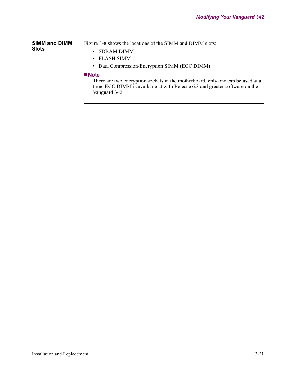 Vanguard Managed Solutions Vanguard 342 User Manual | Page 85 / 115