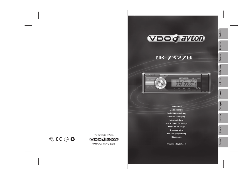 Tr 7327b | VDO Dayton TR 7327 B User Manual | Page 26 / 26